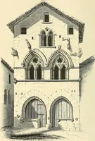 An illustration from Some account of domestic architecture in England from Edward I to Richard II, with notices of foreign examples and numerous illustrations of existing remains from original drawings (1882)
