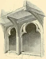 An illustration from Some account of domestic architecture in England from Edward I to Richard II, with notices of foreign examples and numerous illustrations of existing remains from original drawings (1882)