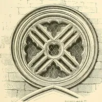 An illustration from Some account of domestic architecture in England from Edward I to Richard II, with notices of foreign examples and numerous illustrations of existing remains from original drawings (1882)