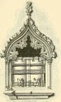 An illustration from Some account of domestic architecture in England from Edward I to Richard II, with notices of foreign examples and numerous illustrations of existing remains from original drawings (1882)