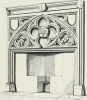 An illustration from Some account of domestic architecture in England, from Richard II to Henry VIII (1859)