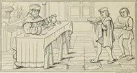 An illustration from Some account of domestic architecture in England, from Richard II to Henry VIII (1859)