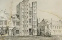 An illustration from Some account of domestic architecture in England, from Richard II to Henry VIII (1859)
