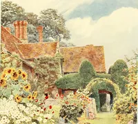 An illustration from Some English gardens; (1904)