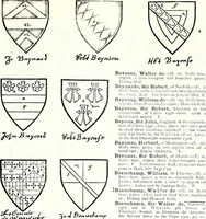 Picture 56 of 427 from Some feudal coats of arms and others, illustrated with 2,000 zinco etchings from the Bayear tapestry, Greek vases, seals, tiles, effigies, brasses and heralcic rolls. Some chart pedigrees (1902), leaf 104