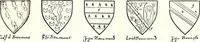Picture 63 of 427 from Some feudal coats of arms and others, illustrated with 2,000 zinco etchings from the Bayear tapestry, Greek vases, seals, tiles, effigies, brasses and heralcic rolls. Some chart pedigrees (1902), leaf 110