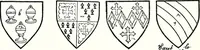 Picture 83 of 427 from Some feudal coats of arms and others, illustrated with 2,000 zinco etchings from the Bayear tapestry, Greek vases, seals, tiles, effigies, brasses and heralcic rolls. Some chart pedigrees (1902), leaf 134