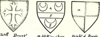 Picture 86 of 427 from Some feudal coats of arms and others, illustrated with 2,000 zinco etchings from the Bayear tapestry, Greek vases, seals, tiles, effigies, brasses and heralcic rolls. Some chart pedigrees (1902), leaf 138