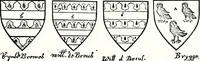 Picture 91 of 427 from Some feudal coats of arms and others, illustrated with 2,000 zinco etchings from the Bayear tapestry, Greek vases, seals, tiles, effigies, brasses and heralcic rolls. Some chart pedigrees (1902), leaf 146