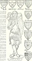 Picture 96 of 427 from Some feudal coats of arms and others, illustrated with 2,000 zinco etchings from the Bayear tapestry, Greek vases, seals, tiles, effigies, brasses and heralcic rolls. Some chart pedigrees (1902), leaf 152