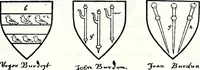 Picture 98 of 427 from Some feudal coats of arms and others, illustrated with 2,000 zinco etchings from the Bayear tapestry, Greek vases, seals, tiles, effigies, brasses and heralcic rolls. Some chart pedigrees (1902), leaf 154