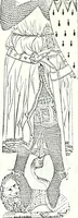 An illustration from Some feudal coats of arms and others, illustrated with 2,000 zinco etchings from the Bayear tapestry, Greek vases, seals, tiles, effigies, brasses and heralcic rolls. Some chart pedigrees (1902)