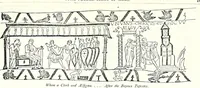 Picture 116 of 427 from Some feudal coats of arms and others, illustrated with 2,000 zinco etchings from the Bayear tapestry, Greek vases, seals, tiles, effigies, brasses and heralcic rolls. Some chart pedigrees (1902), leaf 162