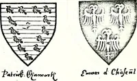 Picture 126 of 427 from Some feudal coats of arms and others, illustrated with 2,000 zinco etchings from the Bayear tapestry, Greek vases, seals, tiles, effigies, brasses and heralcic rolls. Some chart pedigrees (1902), leaf 170