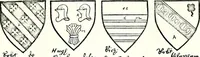 Picture 127 of 427 from Some feudal coats of arms and others, illustrated with 2,000 zinco etchings from the Bayear tapestry, Greek vases, seals, tiles, effigies, brasses and heralcic rolls. Some chart pedigrees (1902), leaf 174