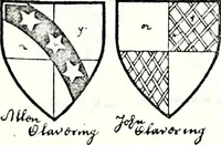 Picture 129 of 427 from Some feudal coats of arms and others, illustrated with 2,000 zinco etchings from the Bayear tapestry, Greek vases, seals, tiles, effigies, brasses and heralcic rolls. Some chart pedigrees (1902), leaf 174