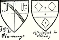 Picture 130 of 427 from Some feudal coats of arms and others, illustrated with 2,000 zinco etchings from the Bayear tapestry, Greek vases, seals, tiles, effigies, brasses and heralcic rolls. Some chart pedigrees (1902), leaf 174