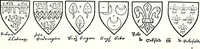 Picture 134 of 427 from Some feudal coats of arms and others, illustrated with 2,000 zinco etchings from the Bayear tapestry, Greek vases, seals, tiles, effigies, brasses and heralcic rolls. Some chart pedigrees (1902), leaf 178
