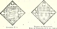 Picture 7 of 427 from Some feudal coats of arms and others, illustrated with 2,000 zinco etchings from the Bayear tapestry, Greek vases, seals, tiles, effigies, brasses and heralcic rolls. Some chart pedigrees (1902), leaf 18