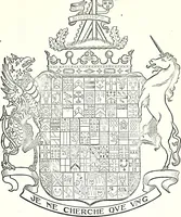 Picture 136 of 427 from Some feudal coats of arms and others, illustrated with 2,000 zinco etchings from the Bayear tapestry, Greek vases, seals, tiles, effigies, brasses and heralcic rolls. Some chart pedigrees (1902), leaf 184