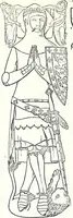Picture 137 of 427 from Some feudal coats of arms and others, illustrated with 2,000 zinco etchings from the Bayear tapestry, Greek vases, seals, tiles, effigies, brasses and heralcic rolls. Some chart pedigrees (1902), leaf 188