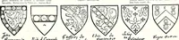 Picture 138 of 427 from Some feudal coats of arms and others, illustrated with 2,000 zinco etchings from the Bayear tapestry, Greek vases, seals, tiles, effigies, brasses and heralcic rolls. Some chart pedigrees (1902), leaf 188