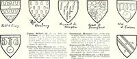 Picture 140 of 427 from Some feudal coats of arms and others, illustrated with 2,000 zinco etchings from the Bayear tapestry, Greek vases, seals, tiles, effigies, brasses and heralcic rolls. Some chart pedigrees (1902), leaf 192