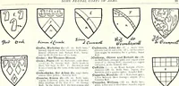 Picture 146 of 427 from Some feudal coats of arms and others, illustrated with 2,000 zinco etchings from the Bayear tapestry, Greek vases, seals, tiles, effigies, brasses and heralcic rolls. Some chart pedigrees (1902), leaf 198