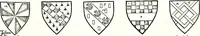 Picture 147 of 427 from Some feudal coats of arms and others, illustrated with 2,000 zinco etchings from the Bayear tapestry, Greek vases, seals, tiles, effigies, brasses and heralcic rolls. Some chart pedigrees (1902), leaf 198