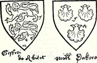 Picture 151 of 427 from Some feudal coats of arms and others, illustrated with 2,000 zinco etchings from the Bayear tapestry, Greek vases, seals, tiles, effigies, brasses and heralcic rolls. Some chart pedigrees (1902), leaf 204