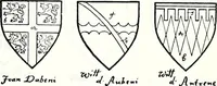 Picture 160 of 427 from Some feudal coats of arms and others, illustrated with 2,000 zinco etchings from the Bayear tapestry, Greek vases, seals, tiles, effigies, brasses and heralcic rolls. Some chart pedigrees (1902), leaf 210