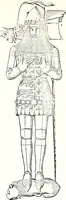 An illustration from Some feudal coats of arms and others, illustrated with 2,000 zinco etchings from the Bayear tapestry, Greek vases, seals, tiles, effigies, brasses and heralcic rolls. Some chart pedigrees (1902)