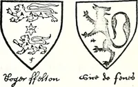 Picture 190 of 427 from Some feudal coats of arms and others, illustrated with 2,000 zinco etchings from the Bayear tapestry, Greek vases, seals, tiles, effigies, brasses and heralcic rolls. Some chart pedigrees (1902), leaf 250