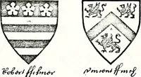 Picture 192 of 427 from Some feudal coats of arms and others, illustrated with 2,000 zinco etchings from the Bayear tapestry, Greek vases, seals, tiles, effigies, brasses and heralcic rolls. Some chart pedigrees (1902), leaf 254