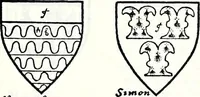 Picture 199 of 427 from Some feudal coats of arms and others, illustrated with 2,000 zinco etchings from the Bayear tapestry, Greek vases, seals, tiles, effigies, brasses and heralcic rolls. Some chart pedigrees (1902), leaf 260