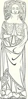 An illustration from Some feudal coats of arms and others, illustrated with 2,000 zinco etchings from the Bayear tapestry, Greek vases, seals, tiles, effigies, brasses and heralcic rolls. Some chart pedigrees (1902)