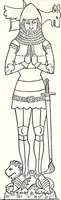 Picture 207 of 427 from Some feudal coats of arms and others, illustrated with 2,000 zinco etchings from the Bayear tapestry, Greek vases, seals, tiles, effigies, brasses and heralcic rolls. Some chart pedigrees (1902), leaf 266