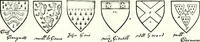 Picture 210 of 427 from Some feudal coats of arms and others, illustrated with 2,000 zinco etchings from the Bayear tapestry, Greek vases, seals, tiles, effigies, brasses and heralcic rolls. Some chart pedigrees (1902), leaf 270