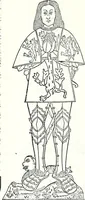 Picture 212 of 427 from Some feudal coats of arms and others, illustrated with 2,000 zinco etchings from the Bayear tapestry, Greek vases, seals, tiles, effigies, brasses and heralcic rolls. Some chart pedigrees (1902), leaf 270