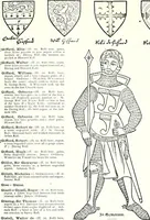 Picture 214 of 427 from Some feudal coats of arms and others, illustrated with 2,000 zinco etchings from the Bayear tapestry, Greek vases, seals, tiles, effigies, brasses and heralcic rolls. Some chart pedigrees (1902), leaf 272