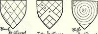 Picture 215 of 427 from Some feudal coats of arms and others, illustrated with 2,000 zinco etchings from the Bayear tapestry, Greek vases, seals, tiles, effigies, brasses and heralcic rolls. Some chart pedigrees (1902), leaf 274