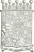 Picture 219 of 427 from Some feudal coats of arms and others, illustrated with 2,000 zinco etchings from the Bayear tapestry, Greek vases, seals, tiles, effigies, brasses and heralcic rolls. Some chart pedigrees (1902), leaf 280