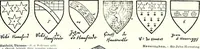 Picture 235 of 427 from Some feudal coats of arms and others, illustrated with 2,000 zinco etchings from the Bayear tapestry, Greek vases, seals, tiles, effigies, brasses and heralcic rolls. Some chart pedigrees (1902), leaf 304