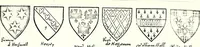 Picture 239 of 427 from Some feudal coats of arms and others, illustrated with 2,000 zinco etchings from the Bayear tapestry, Greek vases, seals, tiles, effigies, brasses and heralcic rolls. Some chart pedigrees (1902), leaf 310