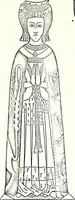An illustration from Some feudal coats of arms and others, illustrated with 2,000 zinco etchings from the Bayear tapestry, Greek vases, seals, tiles, effigies, brasses and heralcic rolls. Some chart pedigrees (1902)