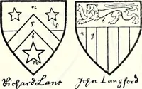 Picture 251 of 427 from Some feudal coats of arms and others, illustrated with 2,000 zinco etchings from the Bayear tapestry, Greek vases, seals, tiles, effigies, brasses and heralcic rolls. Some chart pedigrees (1902), leaf 334