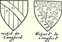 Picture 254 of 427 from Some feudal coats of arms and others, illustrated with 2,000 zinco etchings from the Bayear tapestry, Greek vases, seals, tiles, effigies, brasses and heralcic rolls. Some chart pedigrees (1902), leaf 334