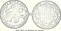Picture 13 of 427 from Some feudal coats of arms and others, illustrated with 2,000 zinco etchings from the Bayear tapestry, Greek vases, seals, tiles, effigies, brasses and heralcic rolls. Some chart pedigrees (1902), leaf 34