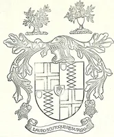 An illustration from Some feudal coats of arms and others, illustrated with 2,000 zinco etchings from the Bayear tapestry, Greek vases, seals, tiles, effigies, brasses and heralcic rolls. Some chart pedigrees (1902)