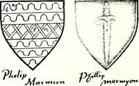 Picture 271 of 427 from Some feudal coats of arms and others, illustrated with 2,000 zinco etchings from the Bayear tapestry, Greek vases, seals, tiles, effigies, brasses and heralcic rolls. Some chart pedigrees (1902), leaf 360